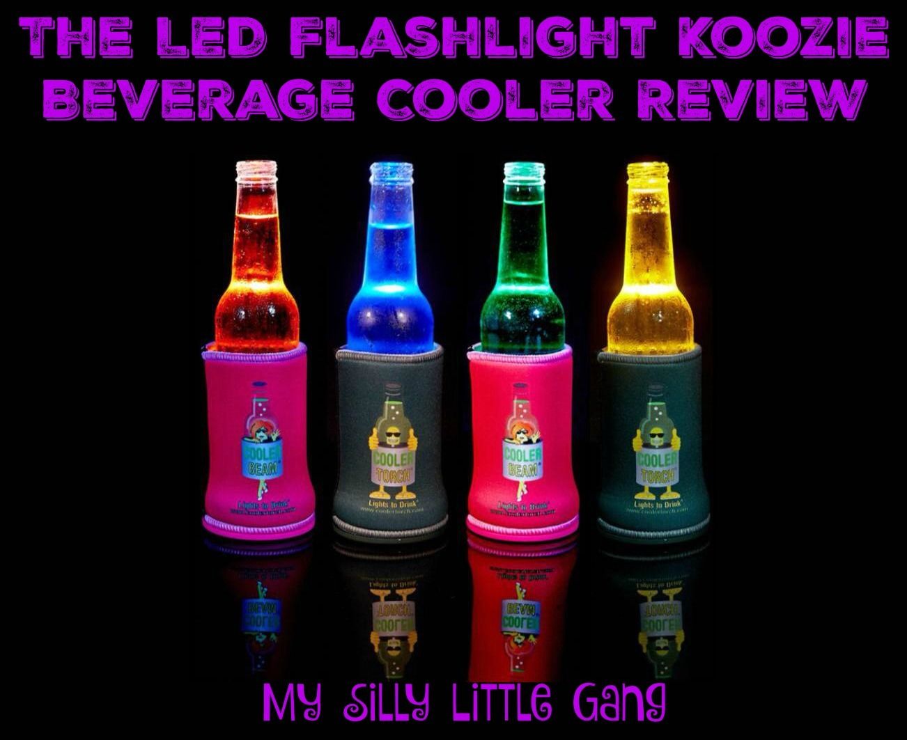 The LED Flashlight Koozie Beverage Cooler 